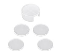 5 Pieces Round Coaster Mold, Silicone Coaster, Silicone Mold, Coaster Set, Toy Mold, Suitable For Crafts And Home Decoration