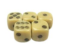 5 Pieces Round Corners Opaque Acrylic 16mm Six Dice Roleplaying RPG DND Game