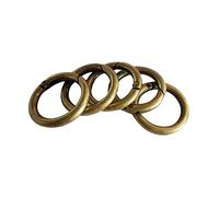 5 Pieces Round Push Gate Snap Hooks Spring Ring Clasp Carabiner Bronze 28mm