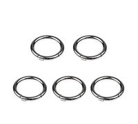 5 Pieces Round Push Gate Snap Open Hook Spring Ring Key Chain Carabiner 30mm