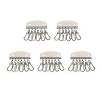 5 Pieces/Set Holders Keychain Organizers Multifunctional Rings with 4/6 Snapped Hooks for Bag