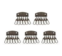 5 Pieces/Set Holders Keychain Organizers Multifunctional Rings with 4/6 Snapped Hooks for Bag