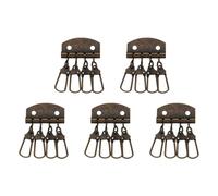 5 Pieces/Set Holders Keychain Organizers Multifunctional Rings with 4/6 Snapped Hooks for Bag