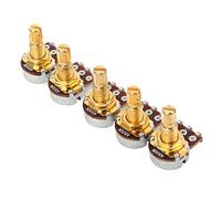 5 Pieces Short Shaft A500K Mini Potentiometer Pots For Electric Guitar Bass