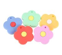 5 Pieces Silicone Key Case Floral Design, Soft and Decorative | Color Cover for Home and Locker Keys, Suitable for School and Office