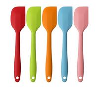 5 Pieces Silicone Spatula, 500°F Heat Resistant Rubber Spatulas Non-Stick Baking Spatula Silicone Kitchen Utensils for Cooking, Baking and Mixing (21cm / 8.2inch)