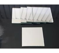 5 Pieces, Silver Glass Mirror Tiles, Size 5 X 5 cm, Thickness 2 mm.