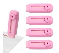 5 Pieces Sliding Retractable Eraser, Soft Cute Large Pencil Push Pull Rubber Eraser with Plastic Sleeve for Home Pencil Drawing Art Gift Office Supplies (Pink)