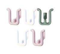 5 Pieces Slippers Hook Adhesive Wall-Mounted Flip Flops Organizer Space-Saving for Bathroom Shower Entryway Bedroom Multi-Purpose Sticky Holder Beginner Friendly 2.79x2.4inch 7.1x6.1cm Color Random