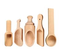 5 Pieces Small Wooden Spoon, Small Tea Spatula, Mini Wooden Spatula, Spice Spoon, Wooden Mass Spoon, Wooden Spoon Set, Small Wooden Spoon for Spices