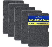 5 Pieces Sponge Filter for Tumble Dryer - 2964840200 for Beko for Smeg - with Size 243 x 153 x 12 mm - Warranty 10 Years - MONTERAL