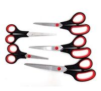 5 Pieces Stainless Steel Kitchen Scissors Set Multi-Functional Kitchen Scissors with Sharp Stainless Steel Blades and Soft Handles Suitable for Families Offices and Schools