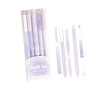 5 Pieces Stylish Water Based Push Pen Quick Dry NonSmudge Design for Work Study Aesthetic School Supplies