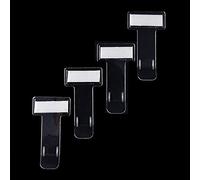 5 Pieces Transparent Car Parking Ticket Holder Clip Car Windshield Windscreen Tickets Holder with Adhesive Tape Permit Work Pass Clips