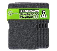 5 Pieces Tumble Dryer Sponge Filter 243 x 153 x 12 mm with the Original Code 2964840100 2964840200 for Beko 782372445 782372152 for Smeg - ONIX TECH