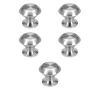 (5 Pieces) VIBORG Solid SUS304 Stainless Steel Modern Kitchen Cabinet Cupboard Door Handle Knob Pull Dresser Wardrobe Drawer Handles and Knobs Pull (5, Diameter: 30mm)