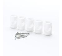 5 Pieces Wall and Ceiling Pins White for Textile Cable Ceiling Bracket Monkey Swing Surface Mounted Cable Holder for Lamp DIY