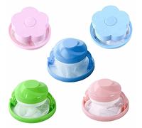 5 pieces Washing machine pets de mesh High quality mesh filter bags Washer Hair Catcher Laundry filter bag mesh for laundry, cat fur, dog hair and pet hair remover Flowers Filter Net Pouch Reusable