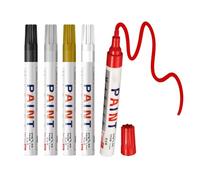 5 Pieces Weather-resistant Waterproof Gravestone Paint Marker Pen for Grave Inscriptions Restoration for Glass Wood Rock Fabric Ceramic Professional