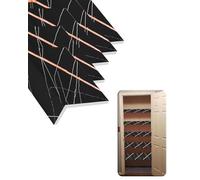 5 Pieces Wire Shelf Cover Faux Wood Overlay, Black Sheds Laundry Room Cabinet Divider Caps Shelves, 12 14 16 22 24 26 28 30 32 34 36(36x12x2in/91x30x5cm)