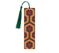 5 Pieces Wooden Bookmark for Men Women Shining Overlook Book Markers Unique Handmade Bookmarks with Tassel Reading Markers for Book Lovers Craft Wood Bookmark for Teachers Birthday Gift