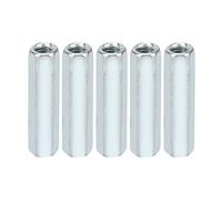 5 piezas M6 40 tuerca de varilla larga hexagonal tuerca de manga hexagonal sujetadores roscados para electrodomésticos de oficina en el hogar equipos de comunicación acero al