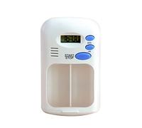 5 Pill Case Dispenser,Pill Reminder Drug Dispenser | Two-Compartment Medine Organizer with Alarm Slot Travel Pill Organizer 0.7" LCD Tumotsit