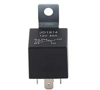 5 Pin 12V 30A 40A Weatherproof Car Auto Relay Universal Fit for Most Vehicles Black Metal Plastic 35g