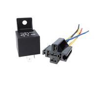 5 Pin 40A Car Relay Automotive Relays Normally Open DC 12V/24V Relay for Head Light Air Conditioner(DC12V And socket)