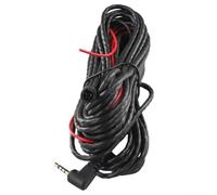 5 Pin 9.5m Rear View Camera Extension Cable for Dash Cam with Front and Rear Dual Recording, AV Video Wire with 2.5mm Jack for Reversing Light Connection, Black