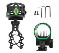 5 Pin Archery Bow Sight 0.019" Optical Fiber Compound Bow Sight Micro Adjustable Archery Sight for Right & Left Hand