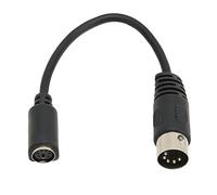 5 Pin DIN Male to 6 Pin Mini DIN Female Keyboard Adapter, PS/2 to at Keyboard Cable Adapter, PS/2 Keyboard Mouse Converter Cable (0.15m/5.9in)