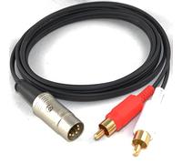 5 Pin DIN to 2 x RCA Phono Plugs Gold 3 Metre Interconnect Cable for Naim/B&O by CoolNovelties