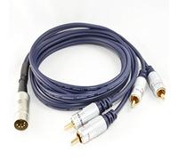 5 pin DIN to 4 x RCA Phono Cassette Deck Interconnect Cable for Naim/B&O by CoolNovelties