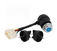 5-Pin Ignition Key Switch Assembly for Engine Generator Sets - 5-Wire On/Off Toggle Switch with ABS Plastic Housing and Direct Installation