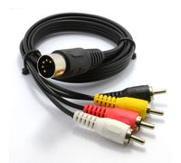 kenable 5 Pin Male Din Plug to 4 x RCA Phono Male Plugs Audio Cable 1m