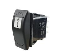 5 Pin Winch Switch Amber LED Light On Off On, Fit for Can-am 2011-2020 Defender Commander Maverick Traxter, Self-locking Function Rocker Switch Electrical Winch Switch 20A 12V, 710002052