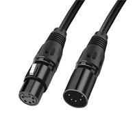 5 Pin XLR Audio Cable 5P XLR to XLR 5Pin Male to Female 16 * 0.18/OFC *4C+BC+BC 80 * 0.1/TC OD6.0 PVC(3m)
