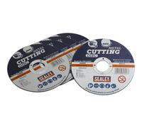 5 PK 115 x 1.6mm Flat Metal Cutting Disc - 22mm Bore - Heavy Duty Angle Grinder