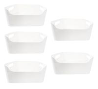 5 Plastic Container Boxes Basket for Storage Organizing in Home or Office - Suitable for Shelf's Drawers Laundry Cupboard (24 x 17 x 11 cm 1.8 liter) White (5 White (24 x17 x 10.5 Cm))