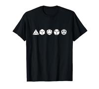 5 Platonic Solids Math Mathematics Geometry Elements T-shirt T-Shirt