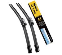 5 PLUS® Silicone Windshield Wiper Blades 22 inch 2 Pack Replacement For 2019-2014 CHEVY Silverado 1500 2500 3500 HD/2019-2014 GMC Sierra,Automotive Replacement Windshield Wipers With Water Repellent