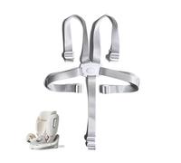 5 Point Belt for Stokke Tripp Trapp Hauck High Chair, Safety Belt, Baby Harness, Pram Accessories, Chair, Child Safety Harness, Children's Handcart Cares, Spare Parts (White)
