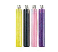5 Point Nail Art Dotting Pen, Multi-purpose Flower Petal Dot Tool with Smooth Acrylic Handle for DIY Gel Nail Decoration(4pcs)