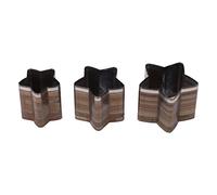 5 Pointed Star Leather Cutting Die Set, Leather Cutting Die, Alloy Steel Star Punching Mold Kit with 3 Sizes for Belt Holes, Craft Leatherwork, Pastry Stencils and Decorative