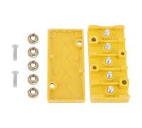 5 Pole Bike Wire Connector Box, Electric Bicycle Wire Connection Box, High Insulation Phase Connector Box for E Bike with Nuts, Durable Phenolic Material for Motor Controller Wire