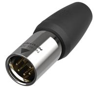 5 Pole XLR Male Plug Connector, True Outdoor Protection - NC5MX1-TOP
