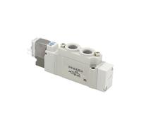 5 Port 2 Solenoid Valve SY3120 SY5120 SY7120-4LZD/5LZD/6LZD Normal Close Internal Pilot Automation Valve(Royal Blue)