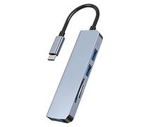 5-port USB Hub With TF Card Reader Multi USB Port Expander Fast Data Transfer USB Splitter For PC