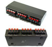 5 Port Zone Stereo Speaker Selector Splitter Switch 100W Audio Distribution Box